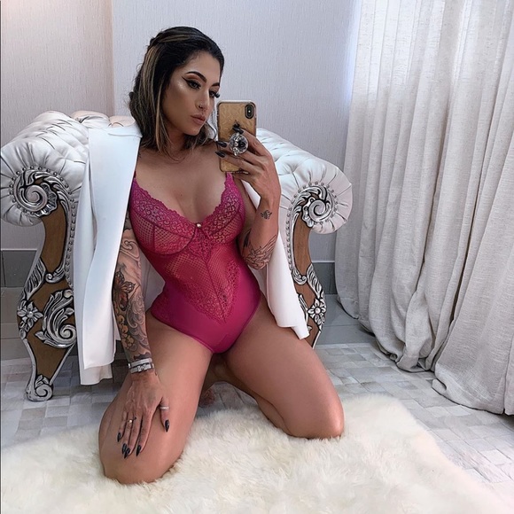 Lace wired bodysuit non padded - Picture 3 of 9